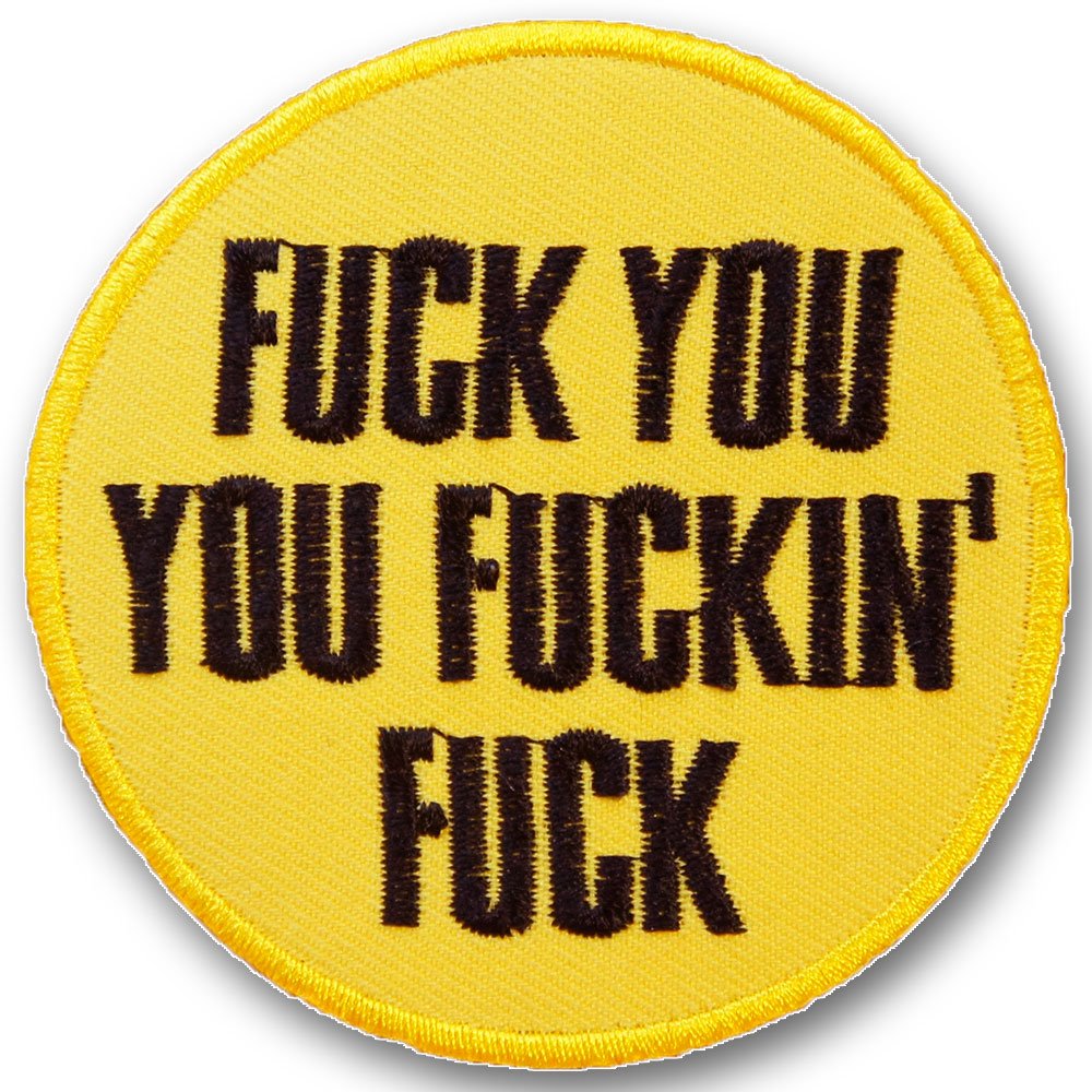 Amazon.co.jp: 刺繍 アイロン ワッペン【FUCK YOU YOU FUCKIN FUCK