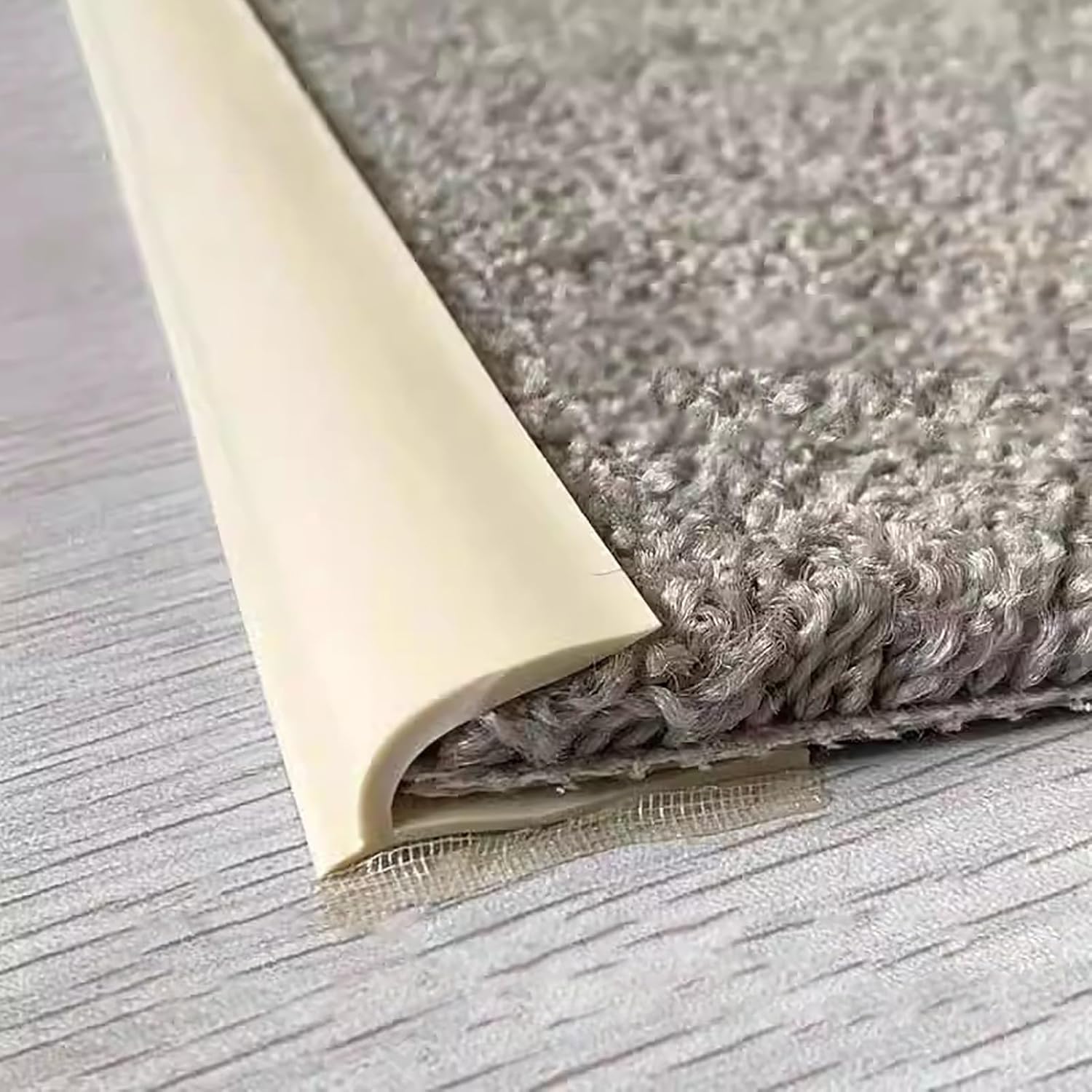 Self Adhesive Carpet Transition Strip for Thick Rug, Carpet Trim Floor Mats Edge Guard Strip Rug Edge Protector, Edge Trimming Custom Length(Black,2m(6.6ft))