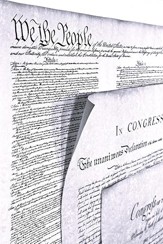 Declaración de Independencia, Constitución de los Estados Unidos y la Declaración de Derechos.