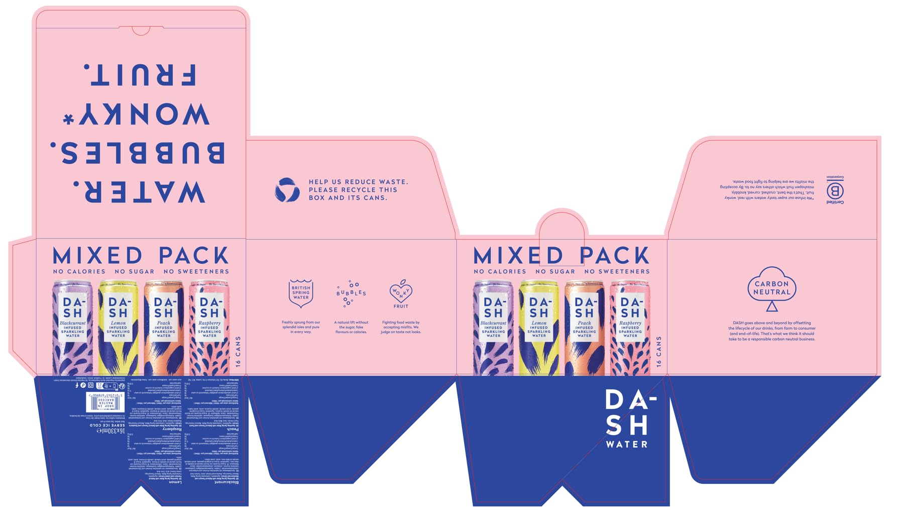 DASH Water Mixed Pack X 16 – Flavoured Sparkling Spring - View #8