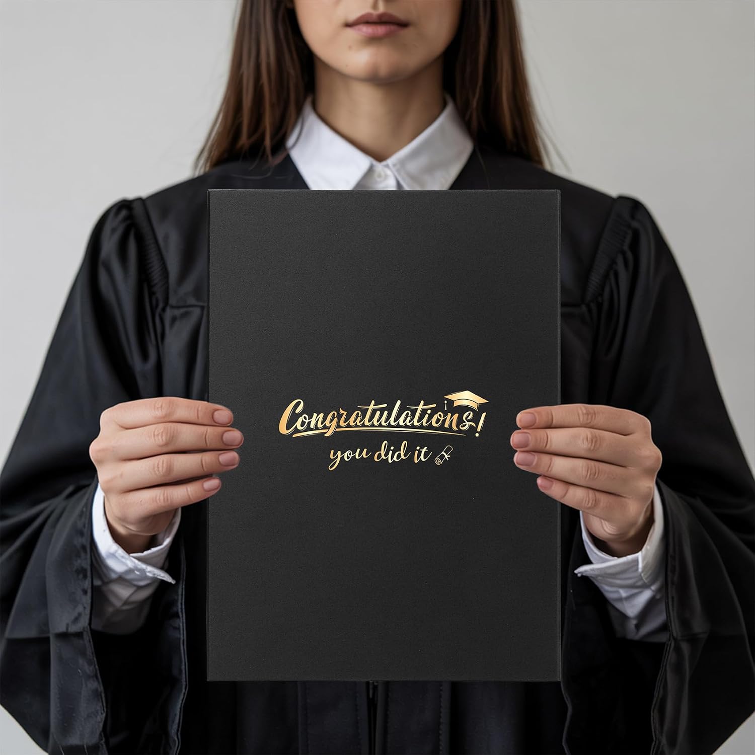 Graduation Party Decorations 2026 Black and Gold Graduation Guest Book Signature Book to Sign in Book for Guests Class of 2026 Graduation Announcements Big Congrats Grad Card Party Supplies Decor