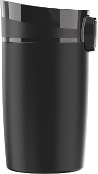 SIGG Miracle Black Touch Insulated Coffee Mug 9 Oz, Pollutant-Free and Insulated Coffee Travel Mug, Leak-Proof Stainless Steel Coffee Thermos