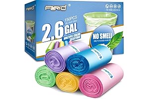 Bathroom Wastebasket Liners: Forid Small Unscented Trash Can Liners for Home Office