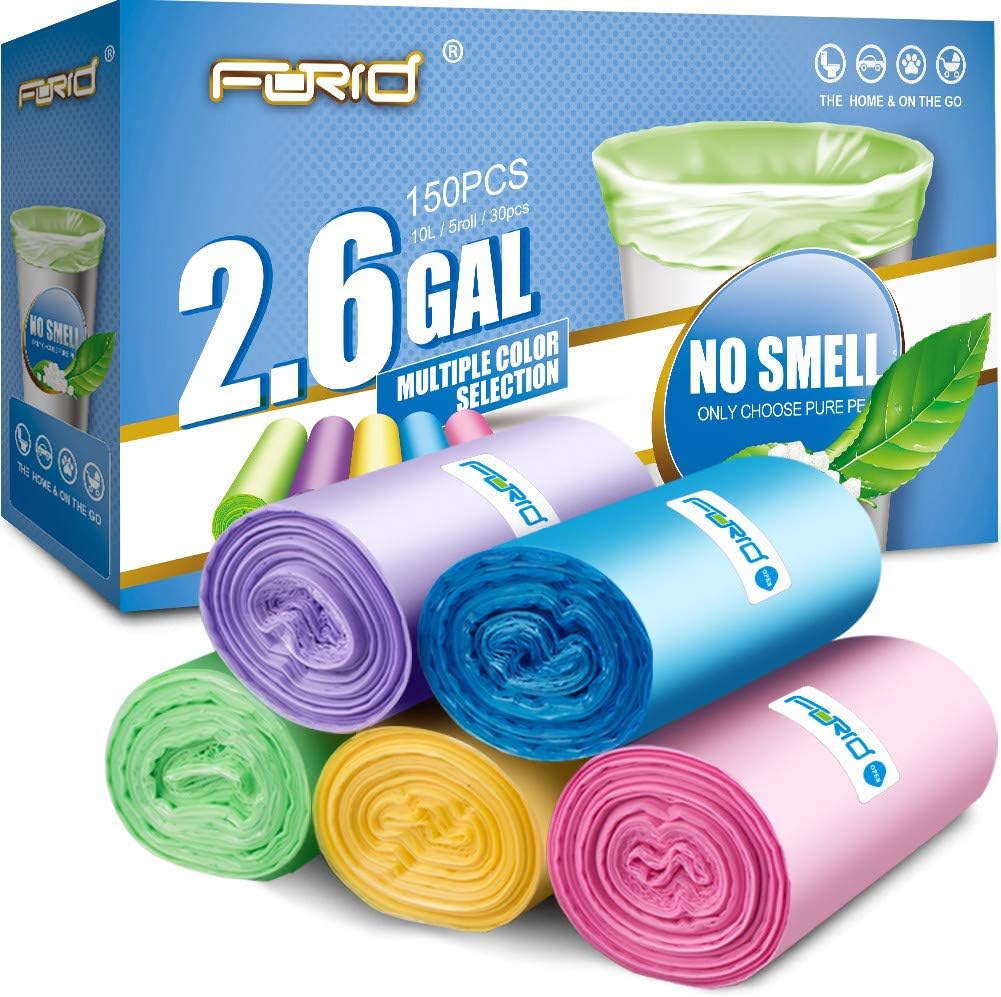 Small Trash Bag 6 Roll 1.2 Gallon Garbage Bag 5 Liter