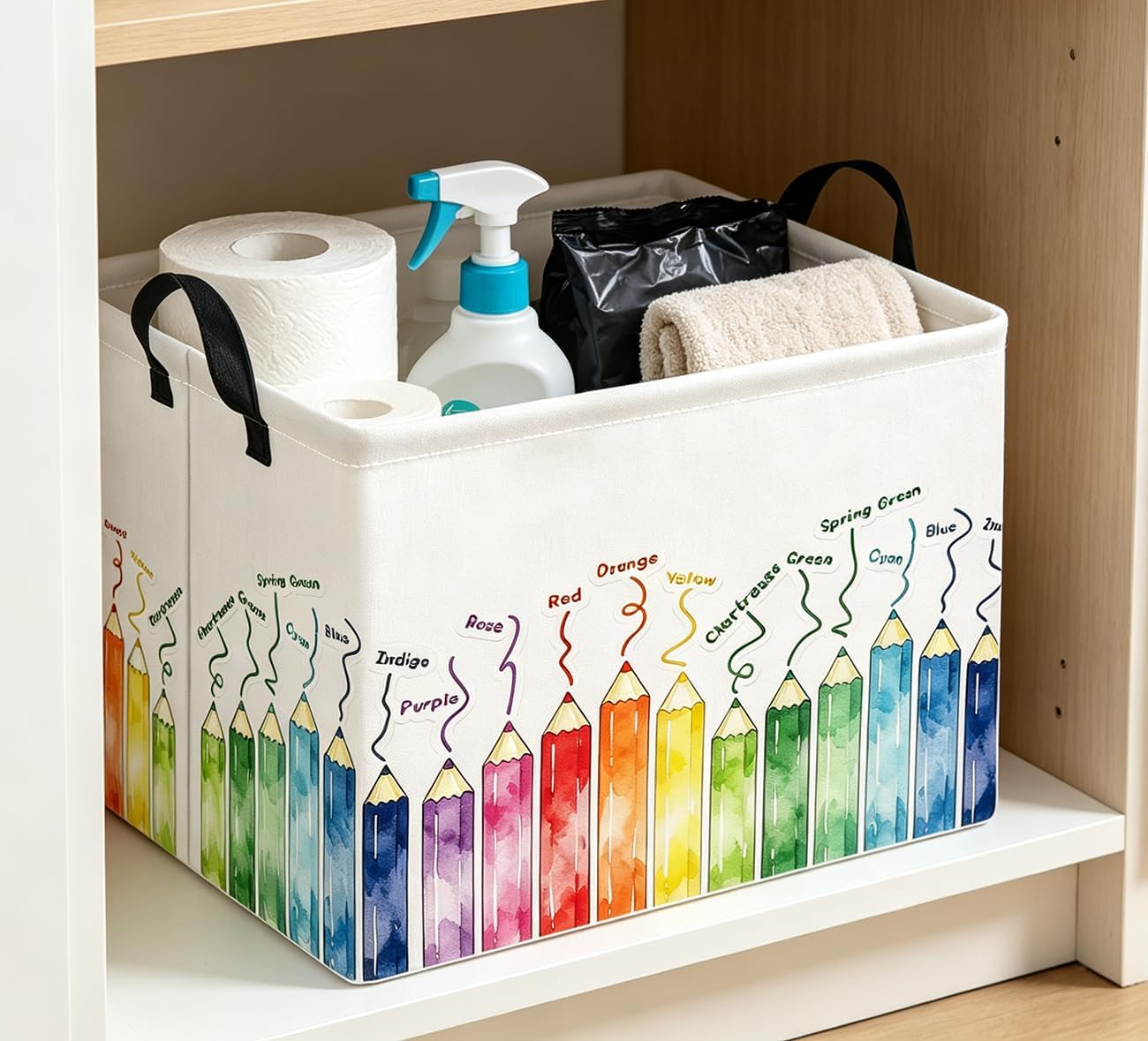 Rectangle Storage Bin,Gift Basket,Room Decor(Markers) image 4