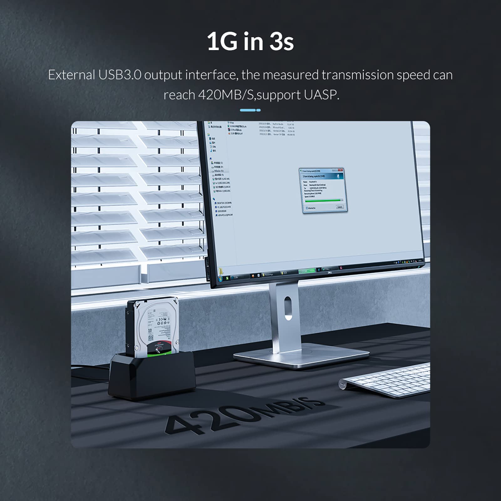Obudowa Dysku Twardego, Stacja Dokująca USB 3.0 Do SATA HDD Czytnik Do Stacji Dokującej Dysku Twardego 2,5/3,5 Cala HDD SSD, Izolacja Napięcia I Funkcje Ochrony Prądowej
