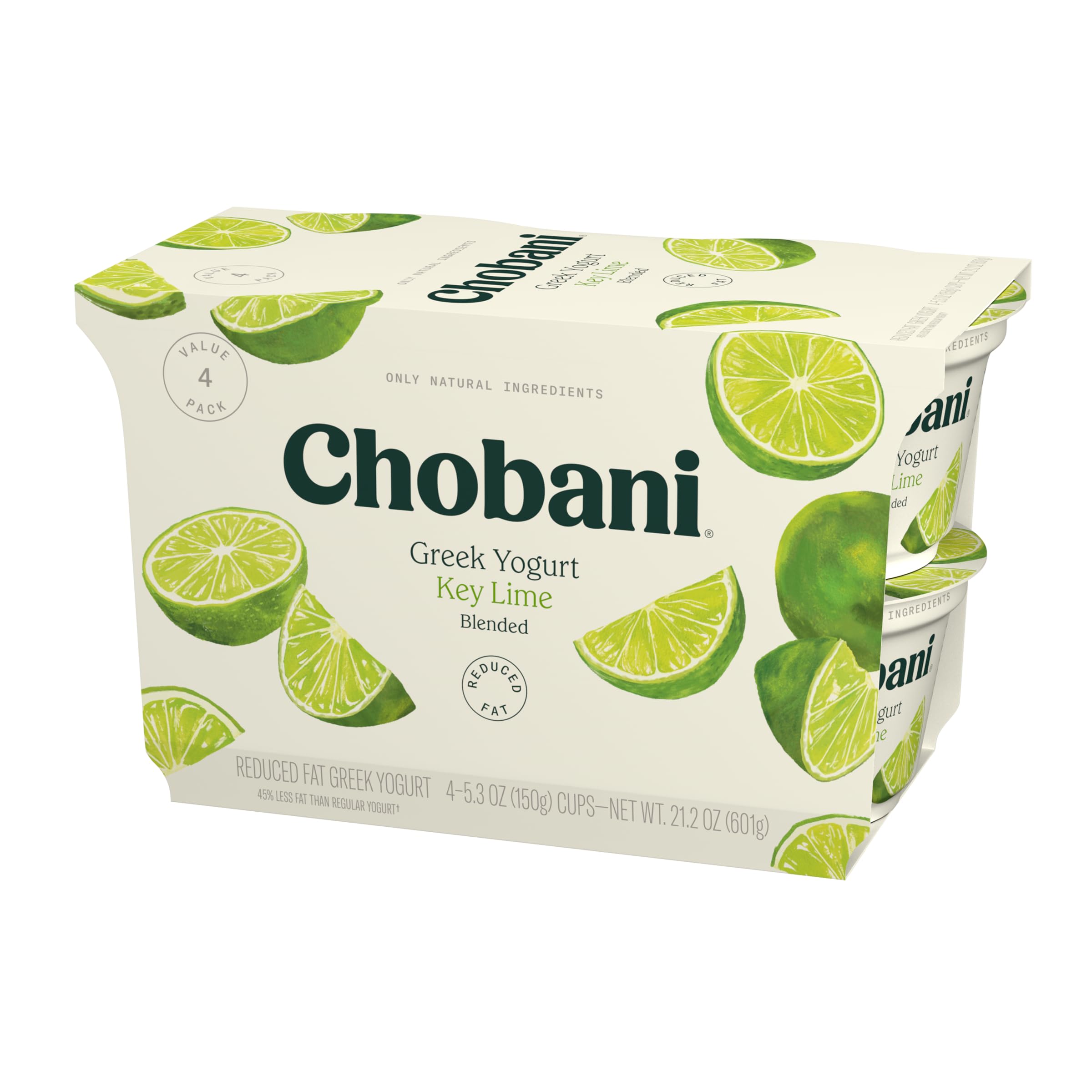 Chobani® Low-Fat Greek Yogurt Key Lime Blended 5.3oz 4-pack