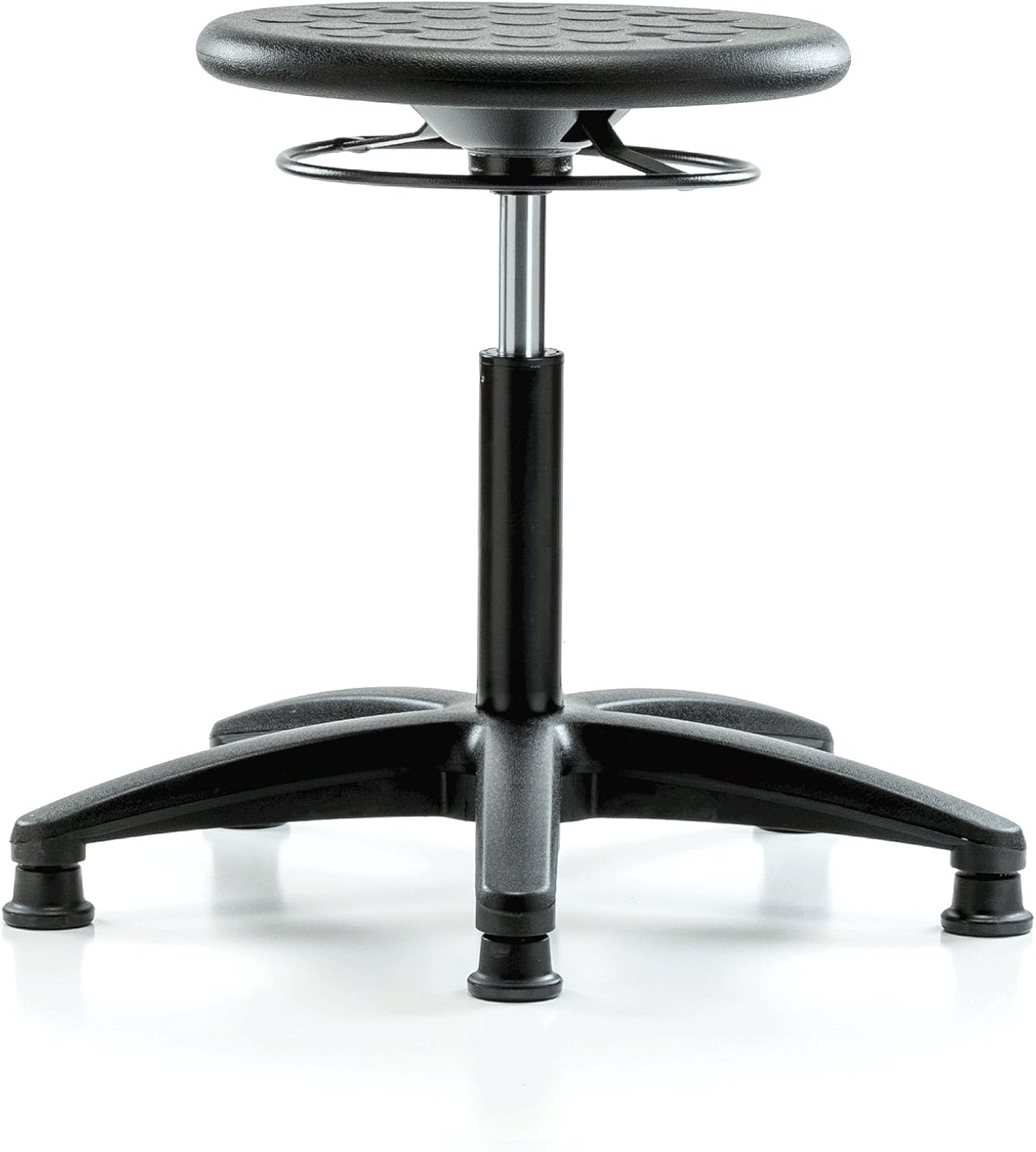 Perch Polyurethane Industrial Stationary Stool | Desk Height 16-21"