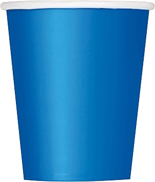Premium Royal Blue Paper Cups Set - 9 oz Pack of 14 - Elegant & Eco-Friendly Party Drinkware - Perfect for Birthdays, Showers, Special Celebrations
