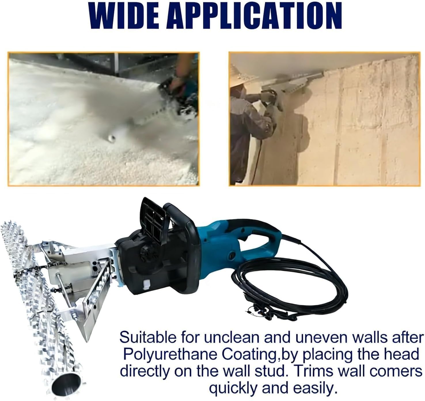 High-Power Foam Cutting Saw - Efficient Insulation Trimming Tool for Quick Wall Removal, Ideal for Contractors and DIY Projects (Openhole 50cm)