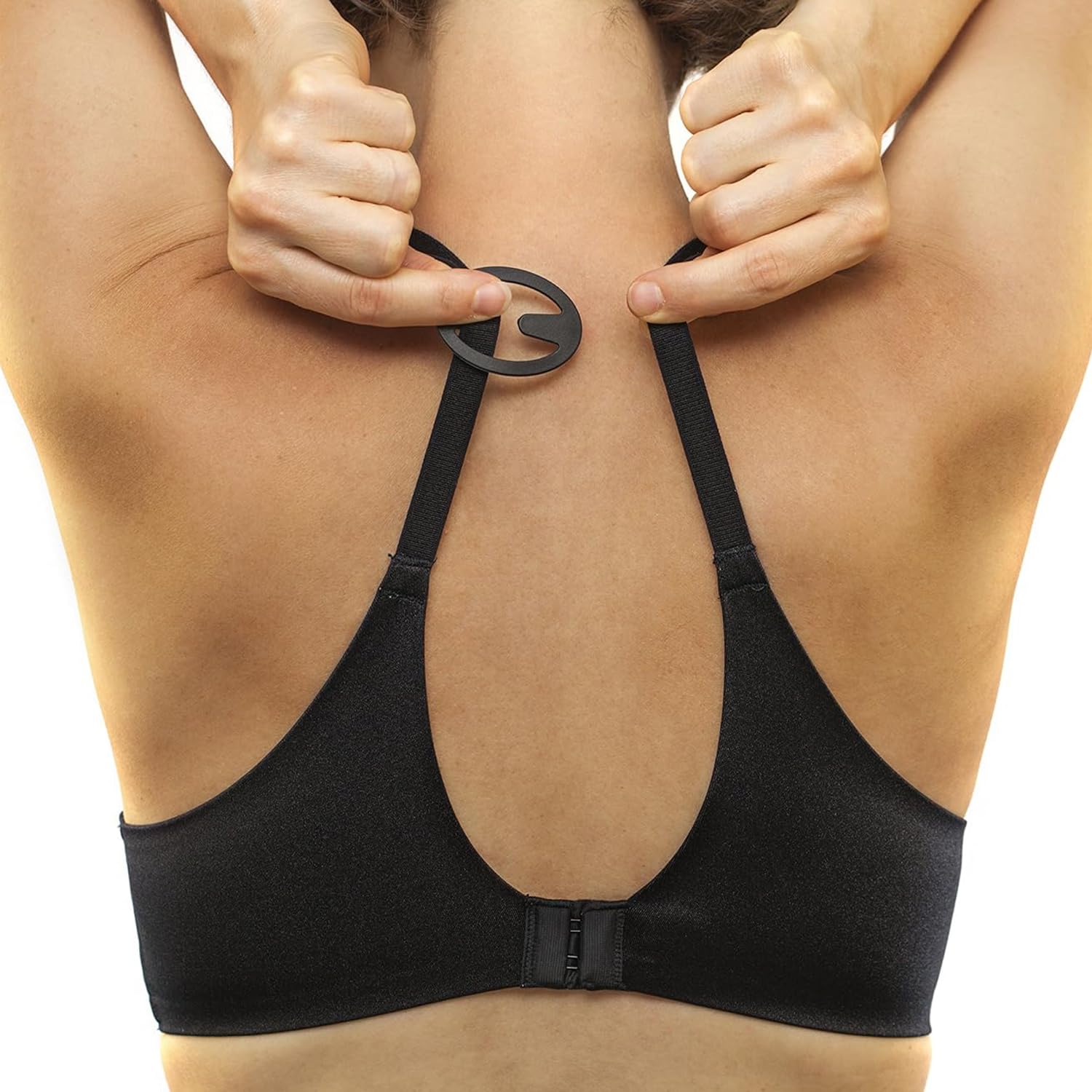 Dimore Razor Clips Bra Strap - Clips Racer Back Conceal Straps Cleavage, Bra Strap clip holder hook, Anti Slip Bra strap holder, Free Size (SET OF 3). (ASSORTED, OVAL SHAPE) - Image 4 thumbnail