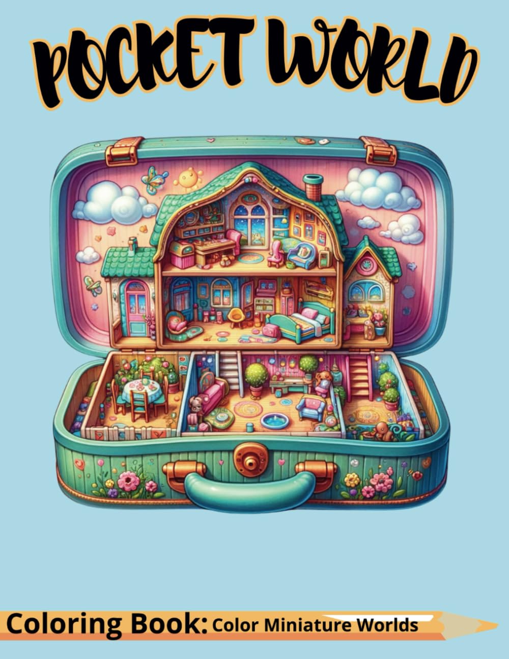 Pocket World: Enchanting Coloring Journey, Discover Miniature Worlds Within Magical Items for Ultimate Relaxation and Stress Alleviation