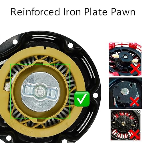 Miniatura 5 de JMCHstore Conjunto de arranque de retroceso para Monster Moto 80cc 2.8 hp, Mega Moto 105cc Mini Bike, Coleman RB100 Reaktree RT100, Motovox MBX 10,