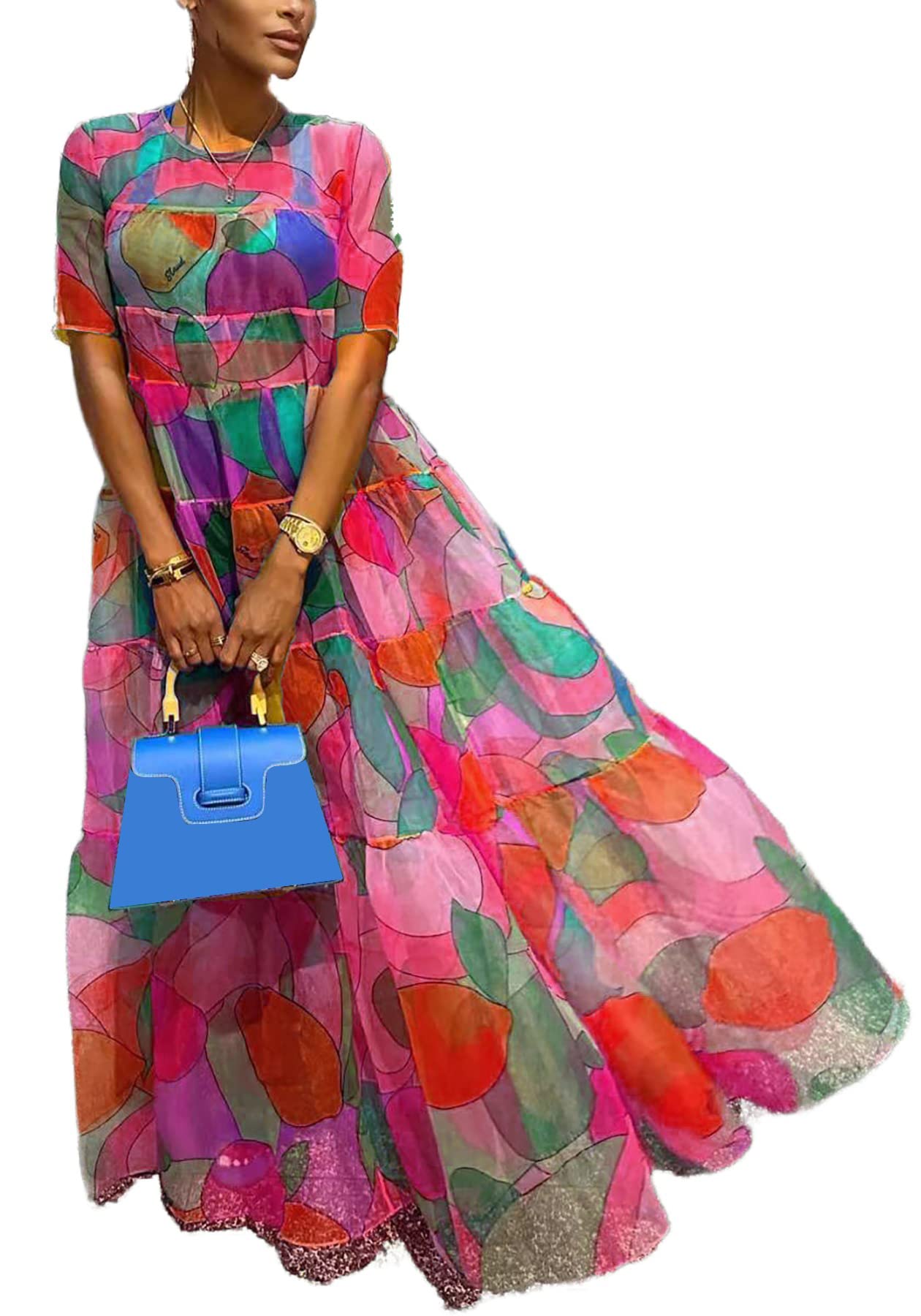 Lorenart Es Maurices Sundress Tshirt Style Maxi Women's Floral Boho Maxi Dress With Pockets Short Sleeve Tshirt Dress For Summer Long Sleeve Short Dress Lorenart Es Maurices Sundress Tshirt Style Maxi Women's Floral Boho Maxi Dress With Pockets Short Sleeve Tshirt Dress For Summer Long Sleeve Short Dress