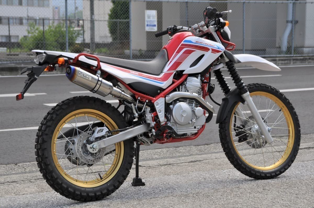 SECRET SPEED ヤマハセロー225 SUS ブルー　マフラー SECRET SPEED☆ヤマハ セロー250 XT250X 全型式対応 スリップ