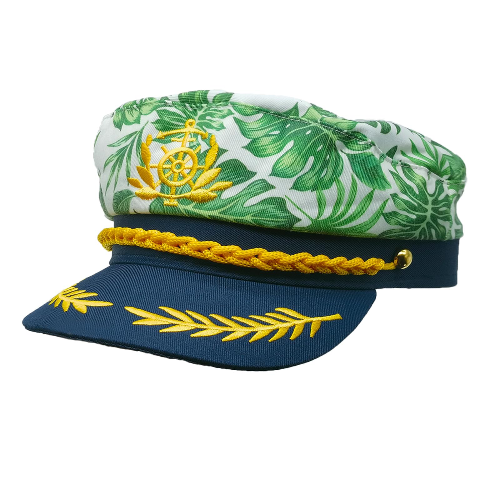 PEWHAUL Captain Hat, Sailor Hat, Boat Hat, Navy Marine Admiral for Women Men Halloween Costumes Accessory