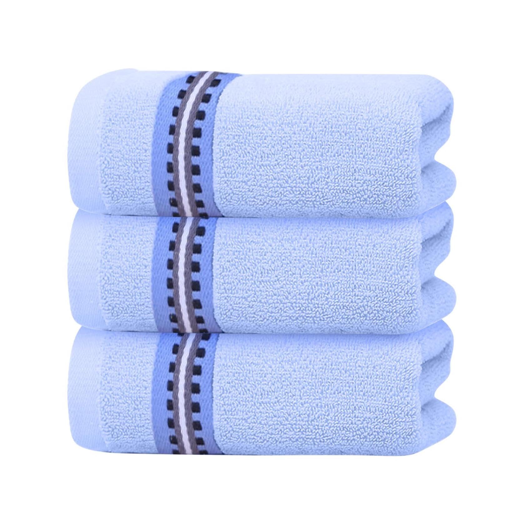 Bath Towels 3 Pack Coral Fleece Absorbent Quick Dry Towel 13 X 29 Towels Bathroom Sets Clearance Prime