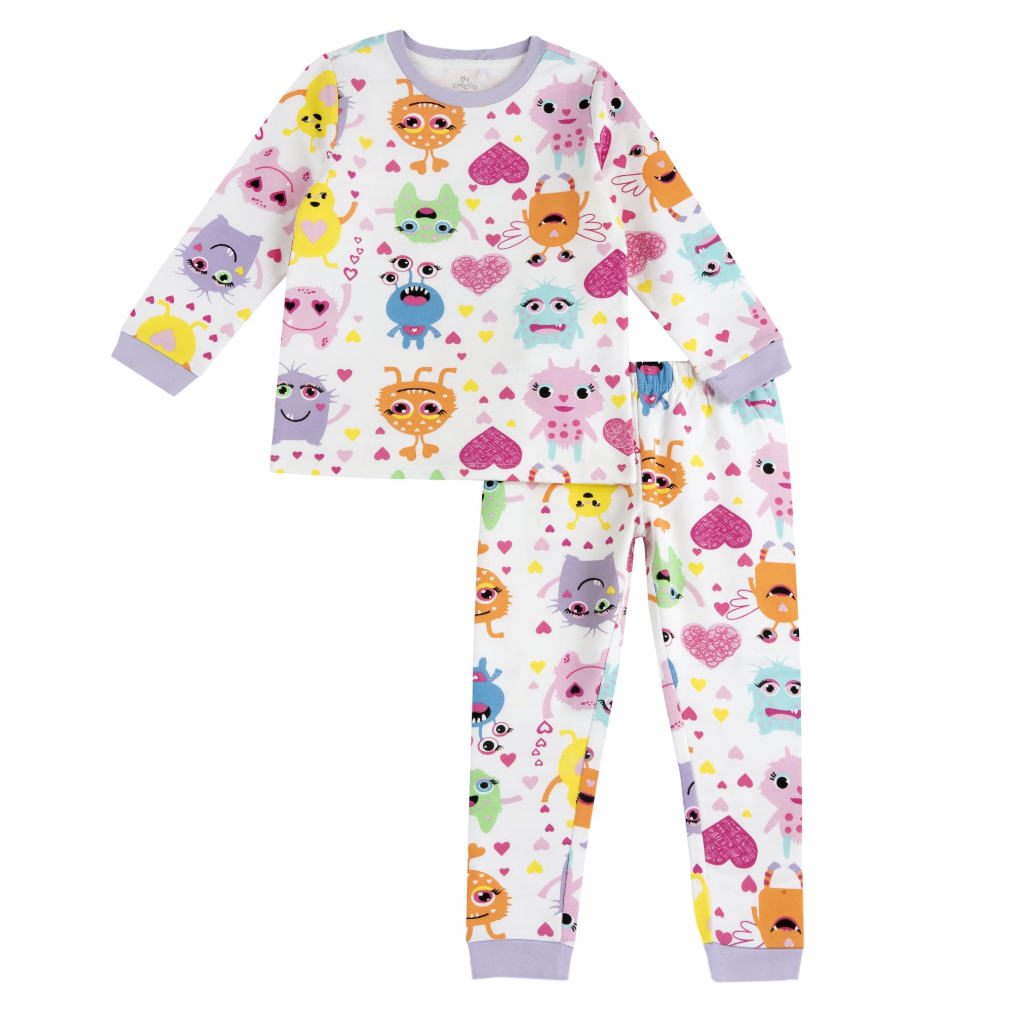 Chicco, Pigiama Bambino/Bambina, Pigiama Lungo, 100% Cotone, Morbido e Comodo, Ideale per Primavera e Autunno, Abbigliamento Bambini e Bambine, Designed in Italy
