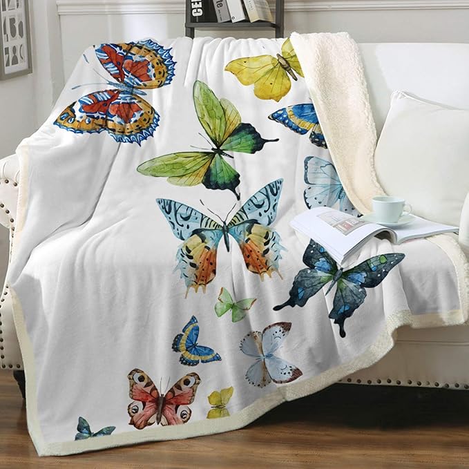 Sleepwish Butterfly Throw Blanket for Women Girls Butterfly