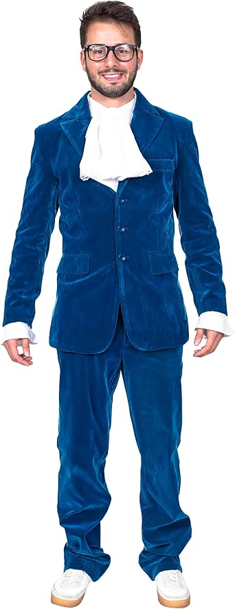 Adult Unisex 1960s Groovy British Spy Movie Character Halloween Cosplay Costume