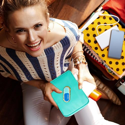 Miniatura 5 de Bolsa de maquillaje de chenilla, bolsa portátil de nailon, estuche de maquillaje, bolsa de maquillaje con cremallera, bolsa de almacenamiento de