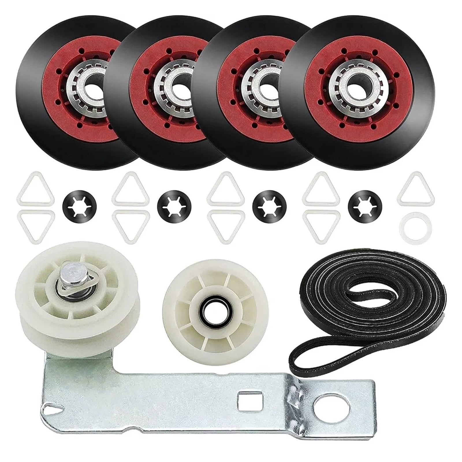 Kit di riparazione dell'asciugatrice 4392067 e puleggia tenditrice dell'asciugatrice W10837240