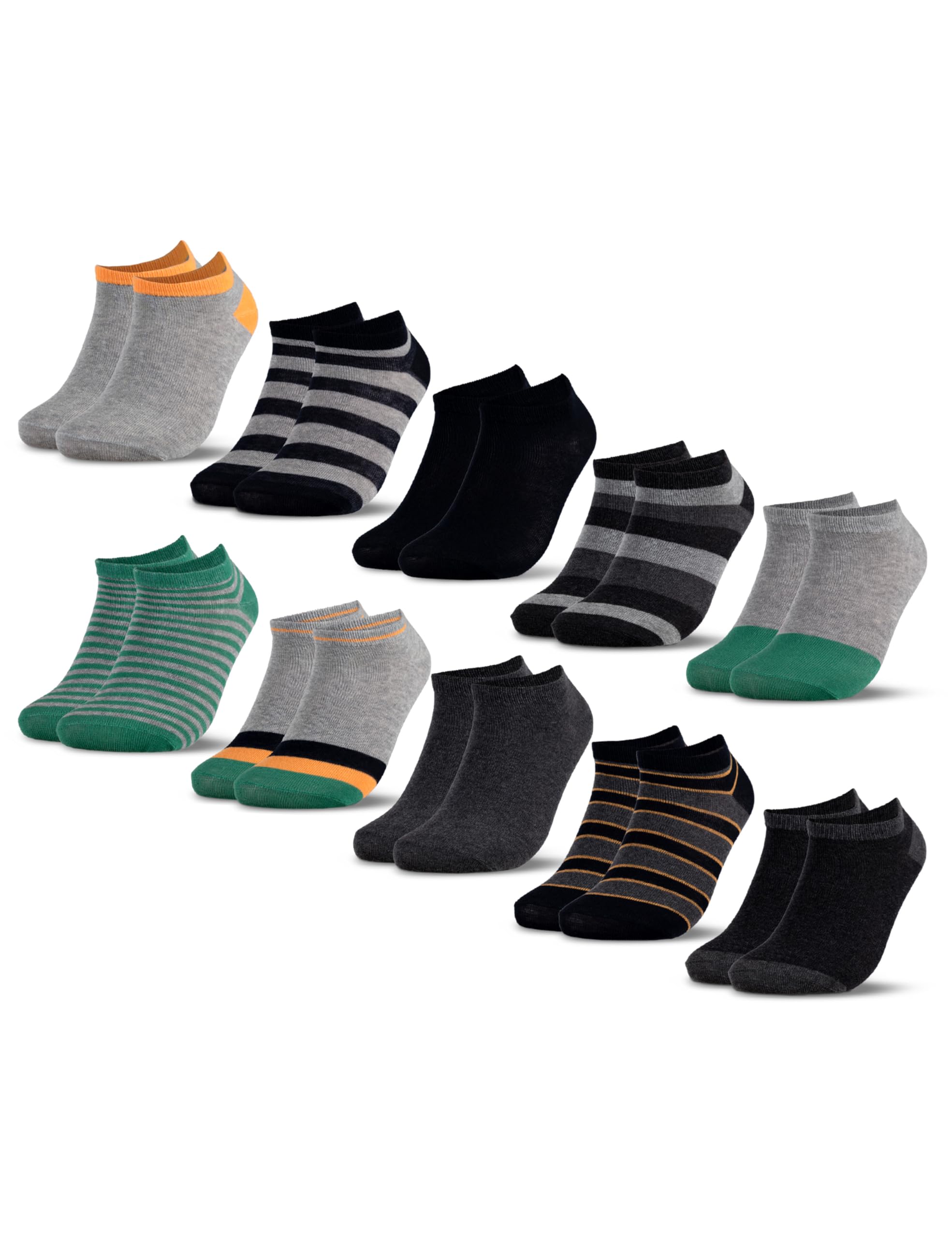 Occulto Calcetines Tobilleros para Niño y Niña 10 Pares (modelo: Mikl) — view 10
