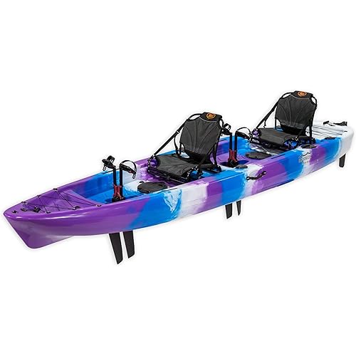 Brooklyn 13.5 Tandem Pedal Kayak Sit On Top Fishing Kayak