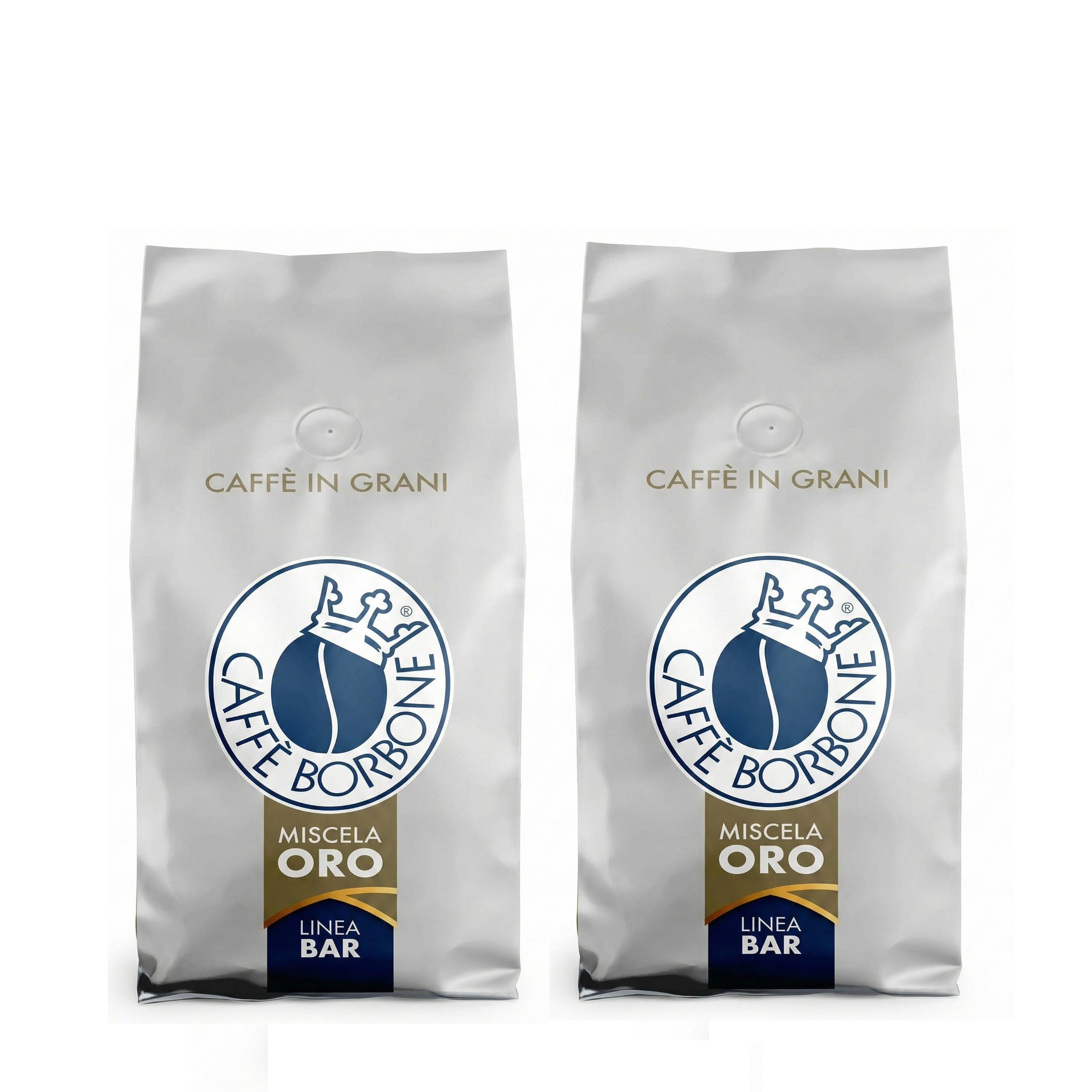 Caffè Borbone Whole Bean Coffee, Medium-Dark Roast, Gold Blend, Authentic Italian Coffee, 2.2 lb Bag (Pack of 2)