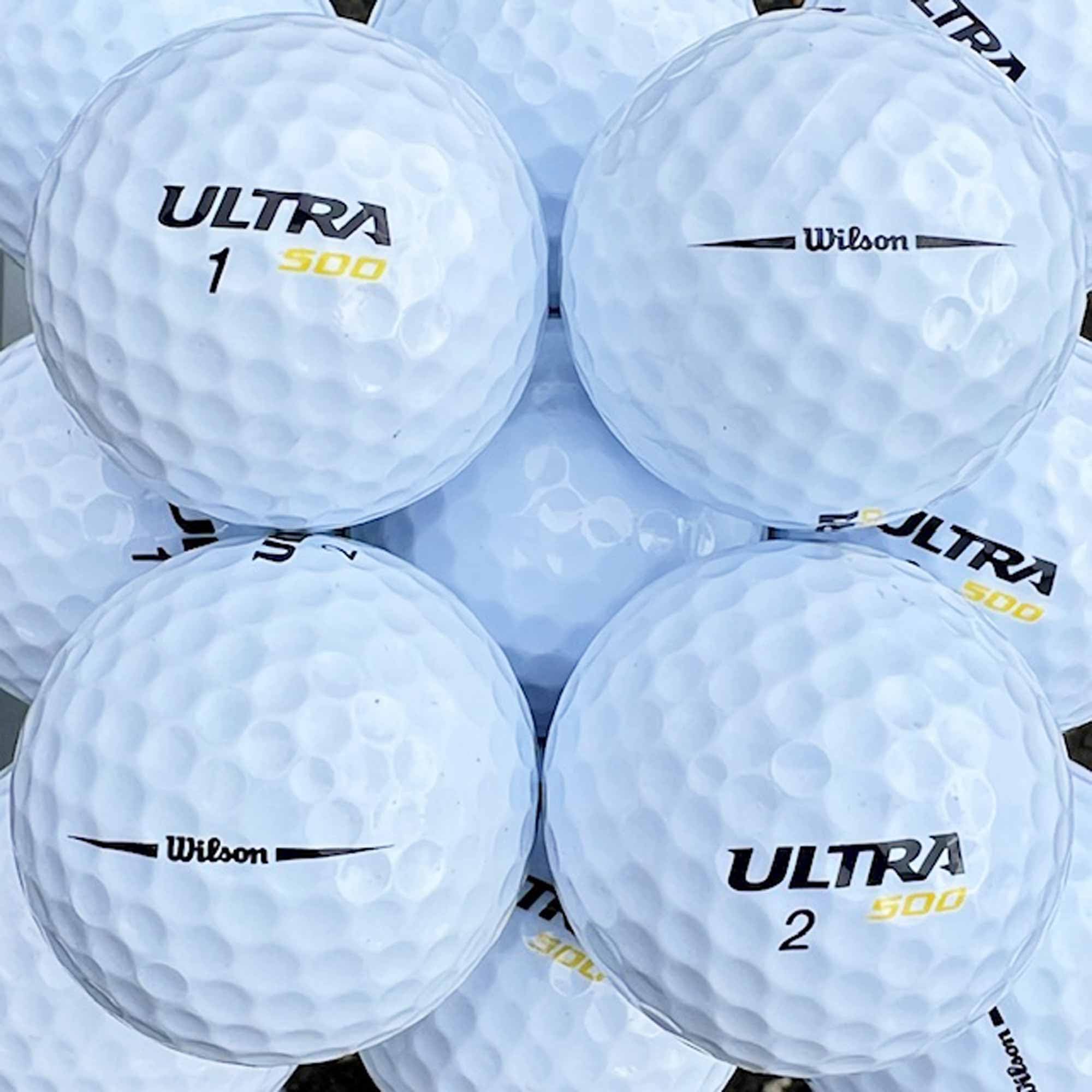 50 Wilson Ultra Golfbälle - AAAAA - weiß - Lakeballs - PremiumSelection - gebrauchte Golfbälle - Teichbälle