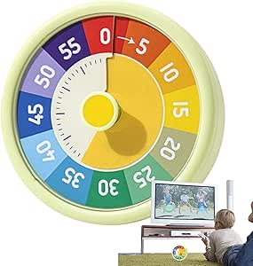 Timer Visual - Rainbow Toddler Visual Timer | Digital Clock Alarm 60 ...