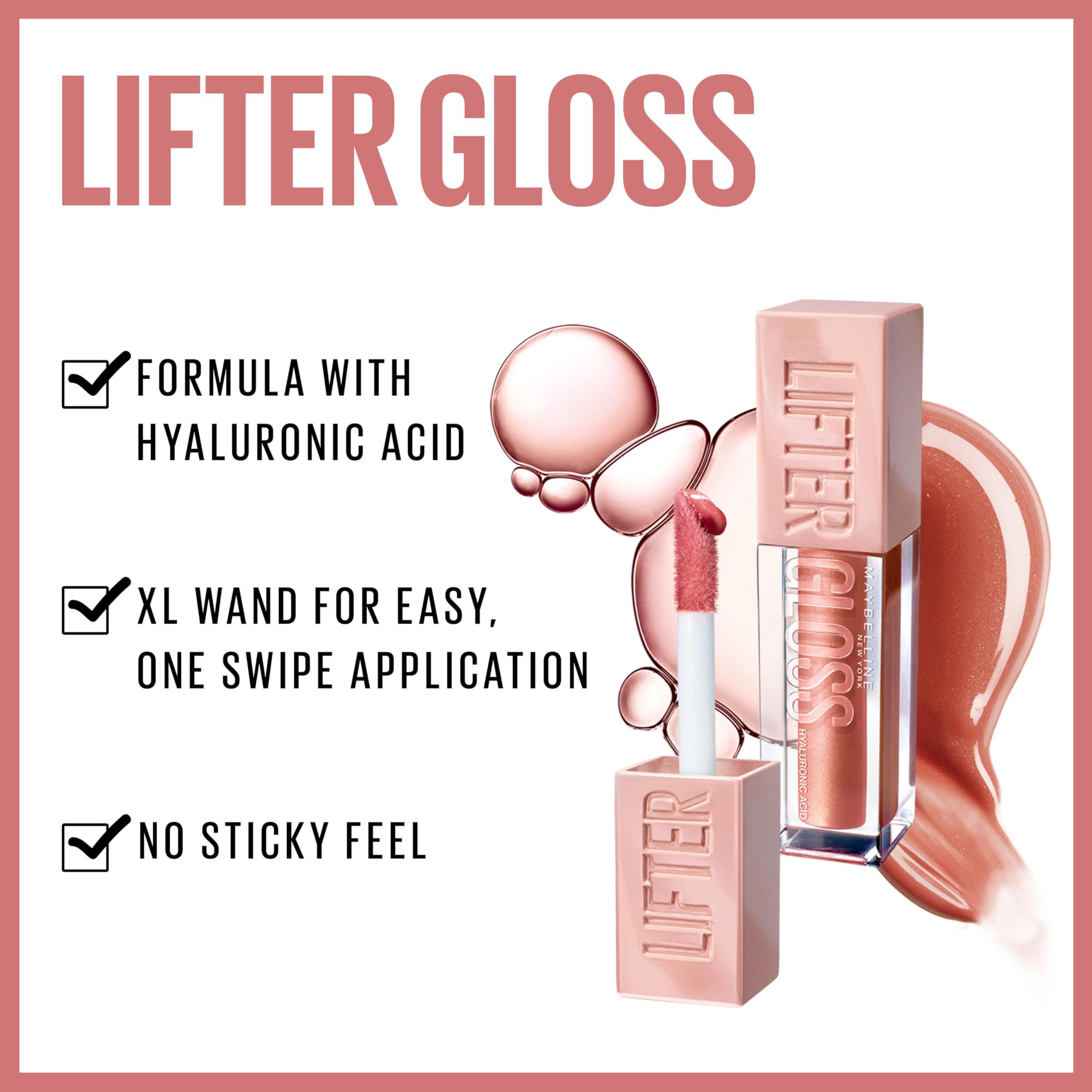 Maybelline New York Lifter Gloss, Plumping & Hydrating Lip Gloss with Hyaluronic Acid, Shade 002 Ice, Duo Bundle - Image 4