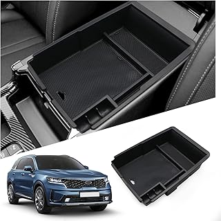 Ruiya Compatible with Kia Sorento MQ4 2020-2023 Centre Console Storage Box, Sorento Armrest Organiser Tray Centre Armrest Glove Box Centre Console Organiser Storage Compartment Sorento Accessories