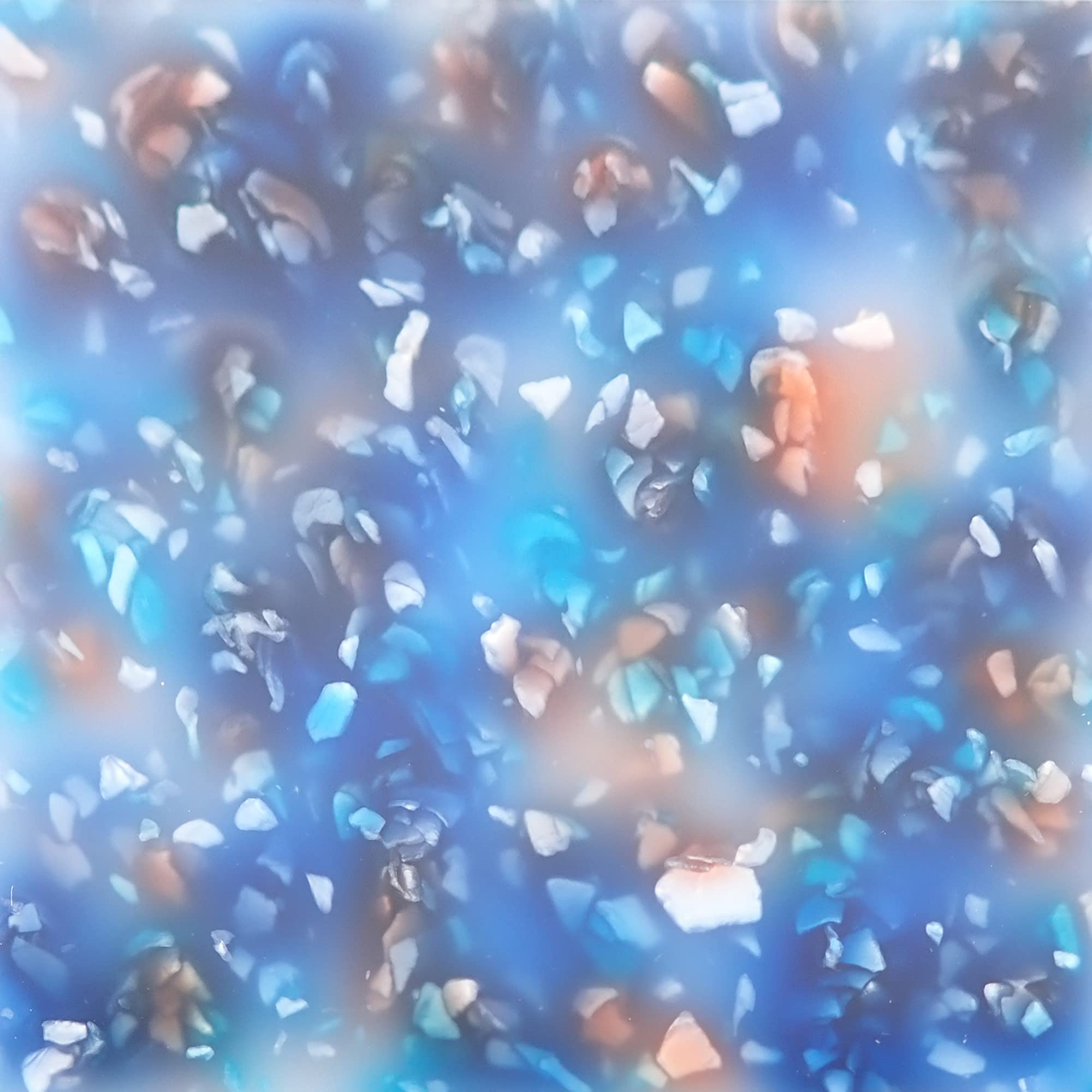 Incudo Steel Blue Crystal Acrylic Sheet - 500x300x3mm