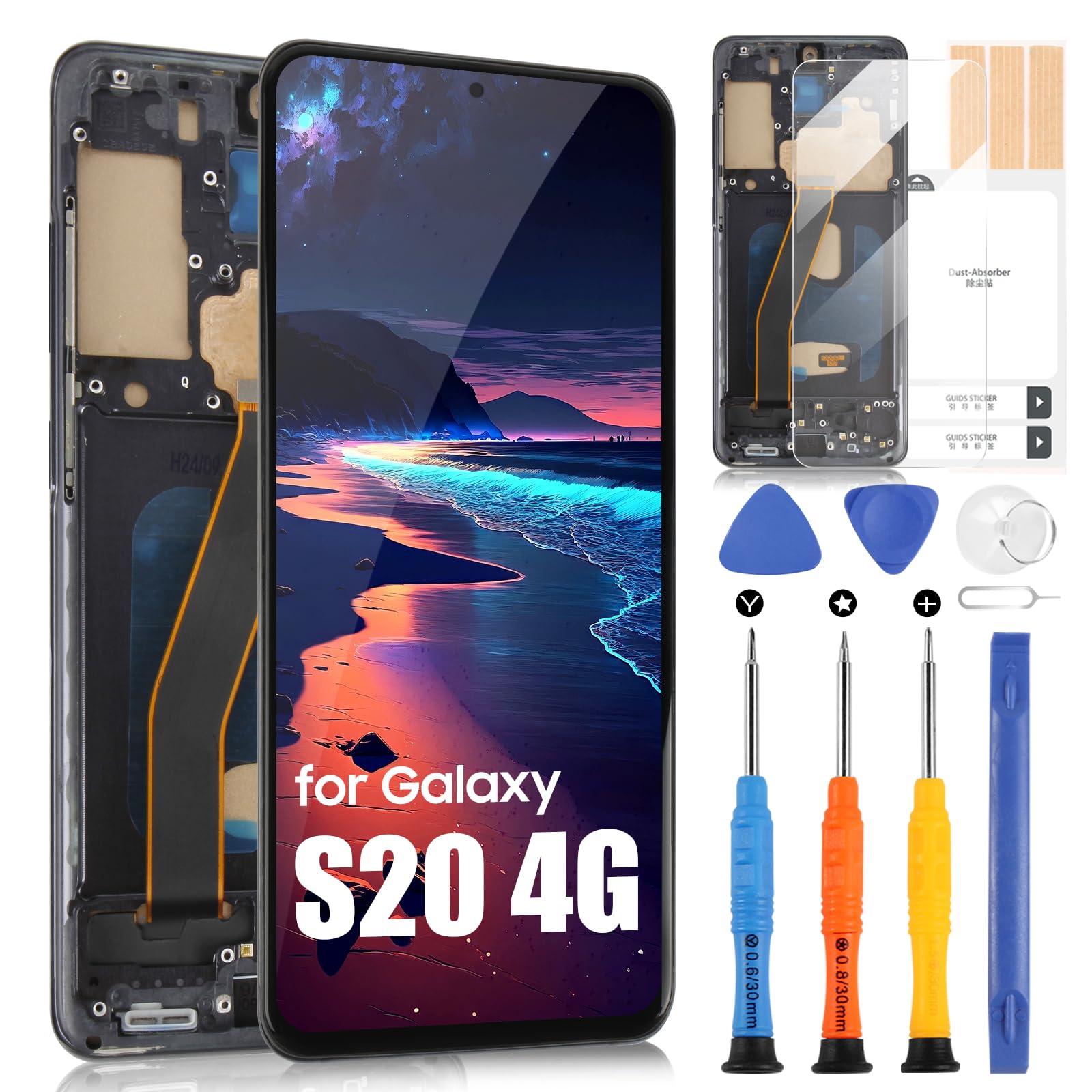 Écran De Remplacement Pour Samsung Galaxy S20 4G – TFT 6,2 Pouces – 1440x3200 Pixels – Touch 120 Hz – Kit Avec Outils - 7