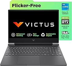 HP Victus, 12th Gen Intel Core i5-12450H, NVIDIA RTX 2050, 8GB DDR4, 512GB SSD (Win11, Office21, Mica Silver,2.37kg) 144Hz, IPS, 15.6-inch(39.6cm)Flicker-free Gaming Laptop, Enhanced Cooling, fa1124TX