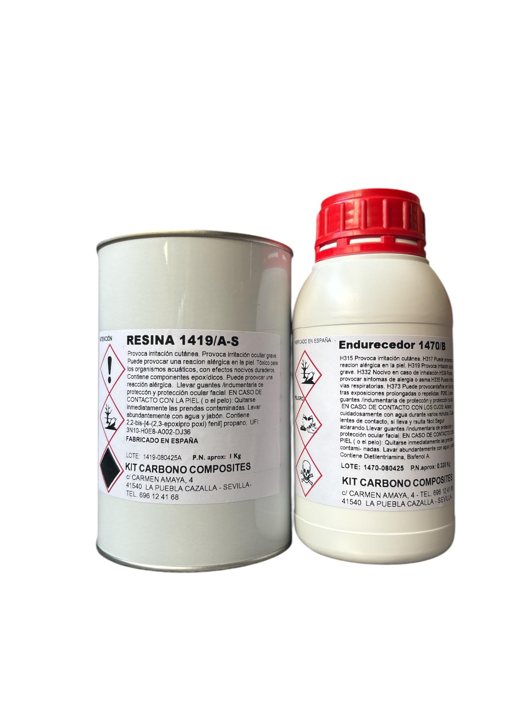 Résine époxy professionnelle pour hautes températures 1419/A-S format 1,3 kg