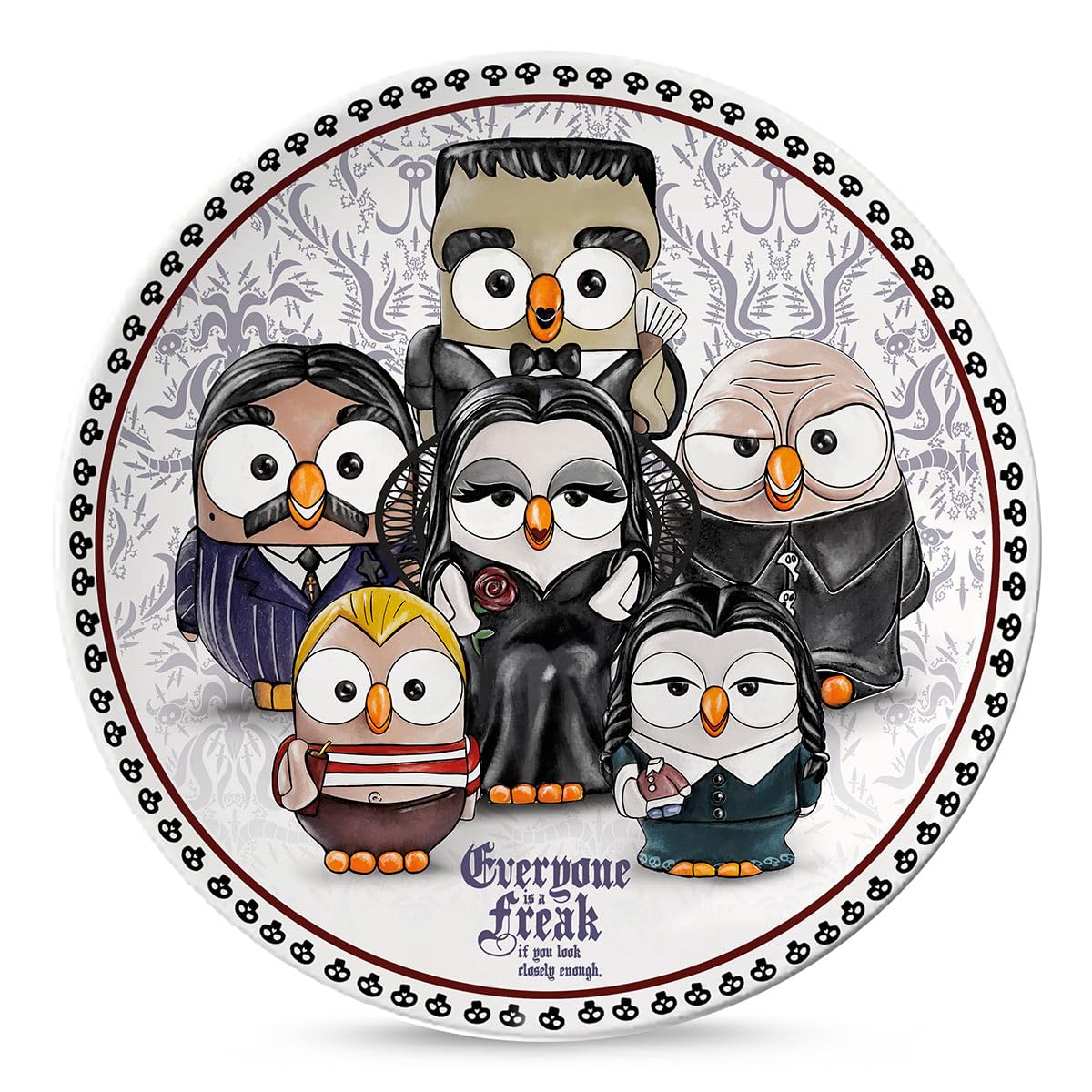 Egan The Addams Family Porcelain Pizza Plate