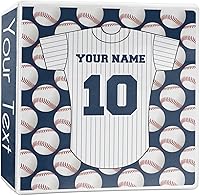 Vista 1 de Carpeta personalizada de 3 anillas de jersey de béisbol - 2 pulgadas