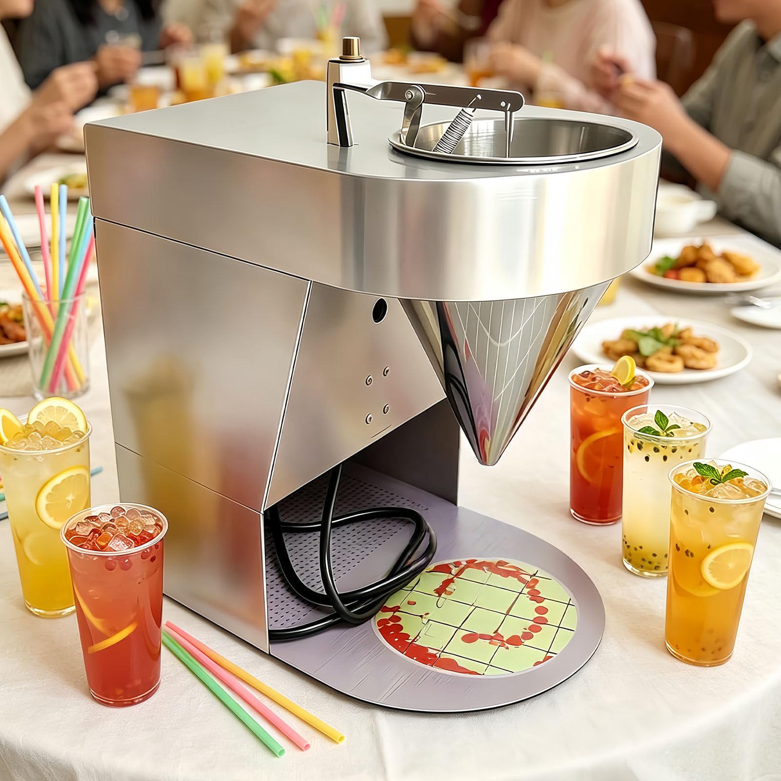 Glowdora Multicolor Stainless Steel Commercial Boba Machine, 20-30Kg/H For Popping Boba Pearls