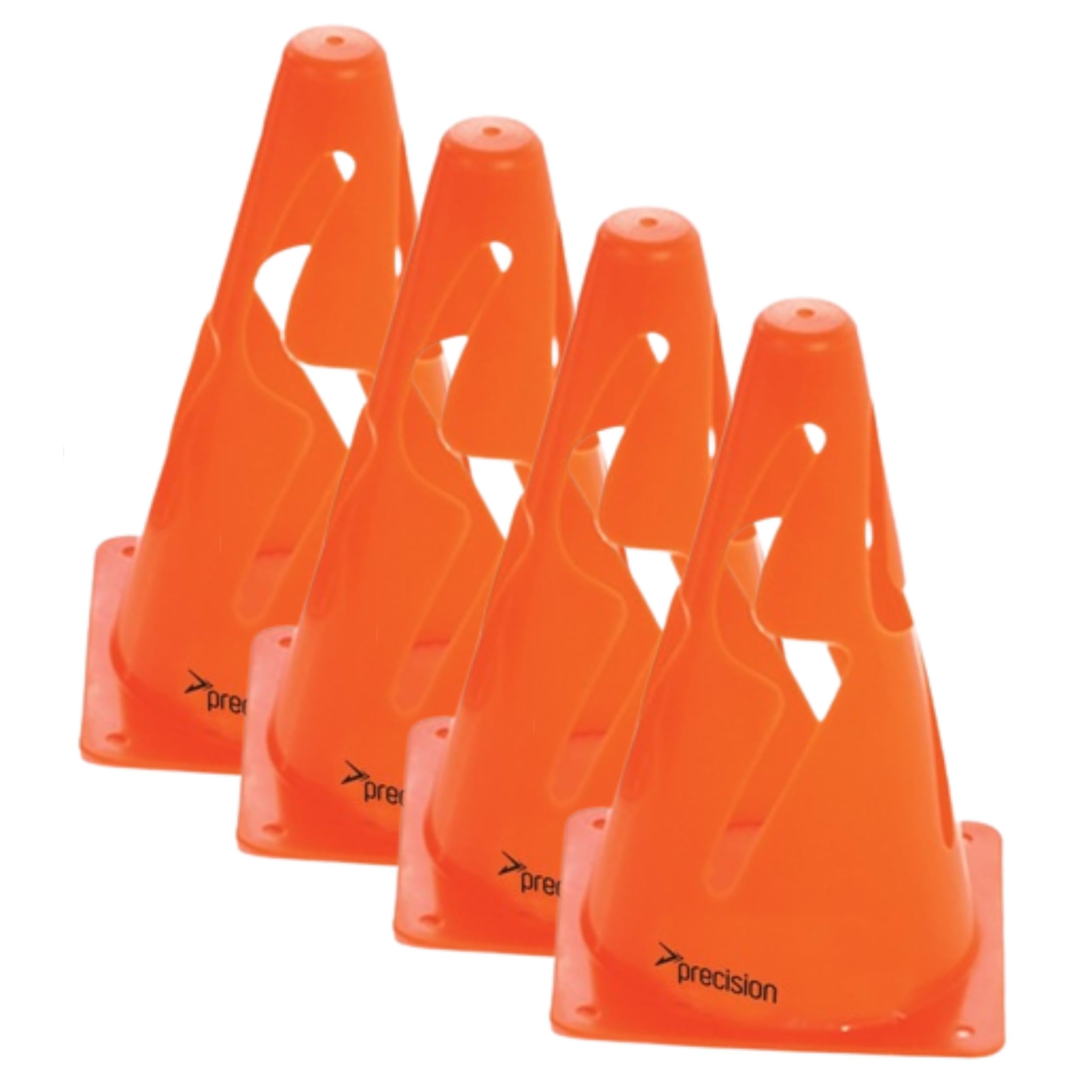 Precision Collapsible Safety Cones - 9" Set of 4 - Plastic Construction