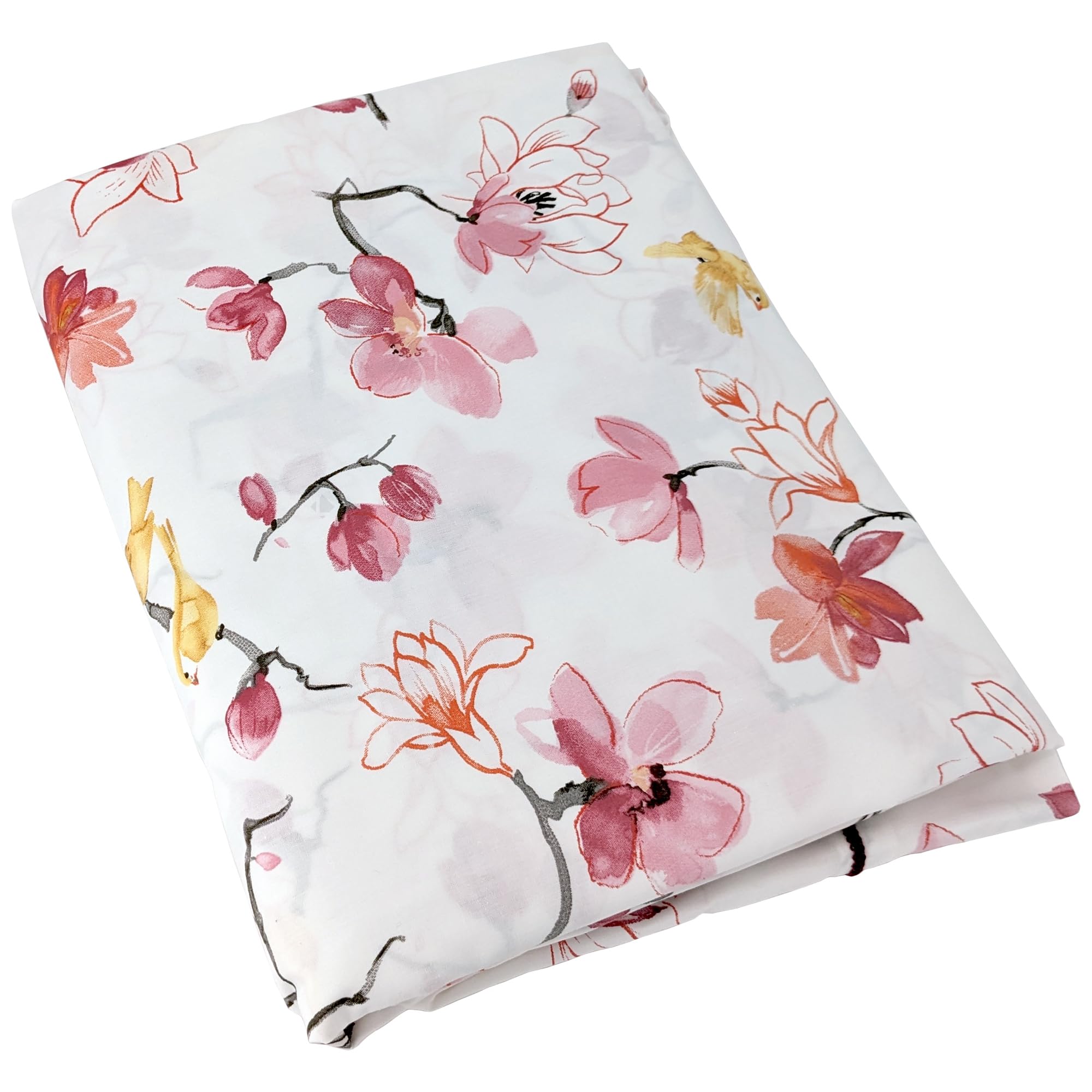 Linnea Sábana encimera de 280 x 325 cm, Ropa Cama, Percal de 100 % Algodón, Color Rosa