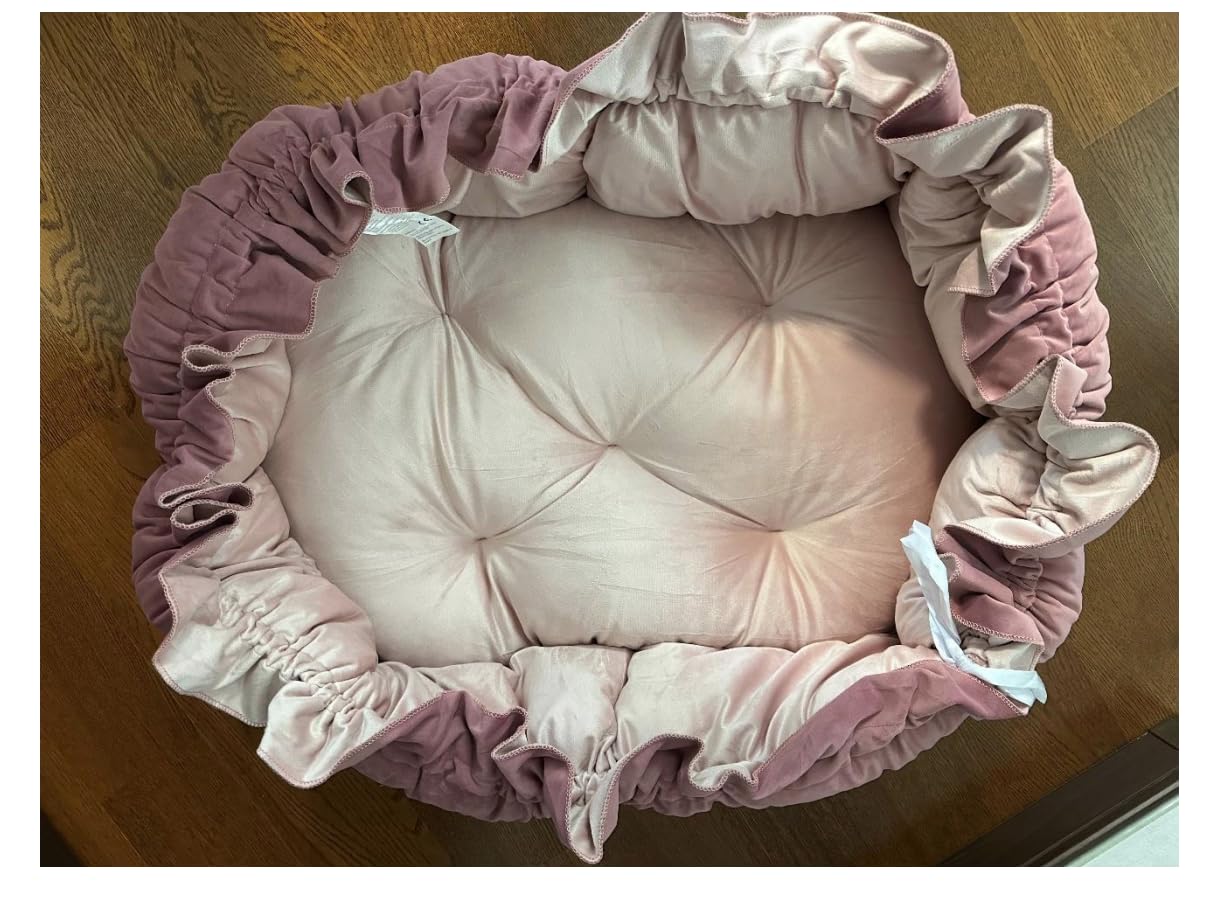 Tapis d'éveil Bébé Rembourré et Réversible 120x90x73 cm avec Jouets Sensoriels Rose