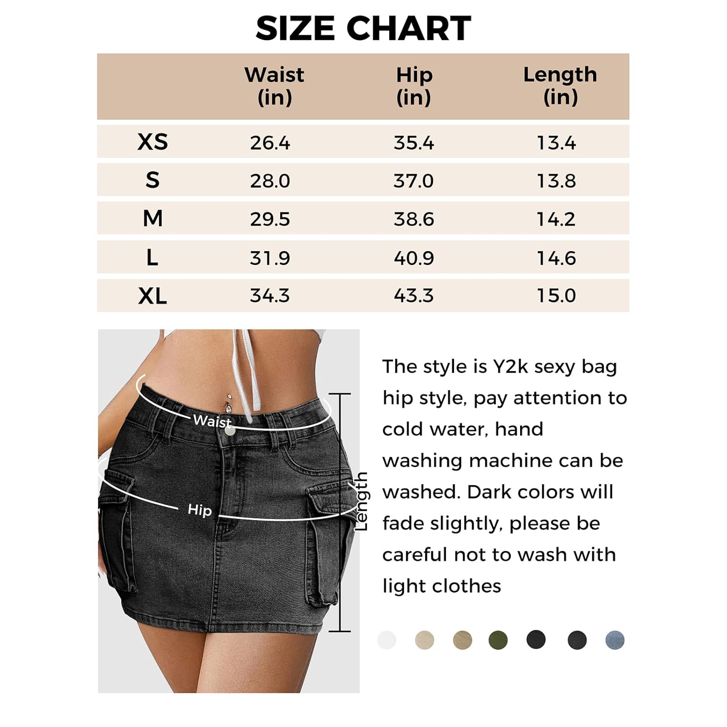 Saia cargo jeans feminina, Y2K Mini cintura baixa moderna slim fit saia curta com bolsos, Preto, GG em promoção! Veja a oferta e mais achadinhos de Saias 6 Hoje é o melhor dia para comprar Saia cargo jeans feminina, Y2K Mini cintura baixa moderna slim fit saia curta com bolsos, Preto, GG com aquele preço maroto! Promoção! Aproveite a oferta! 6