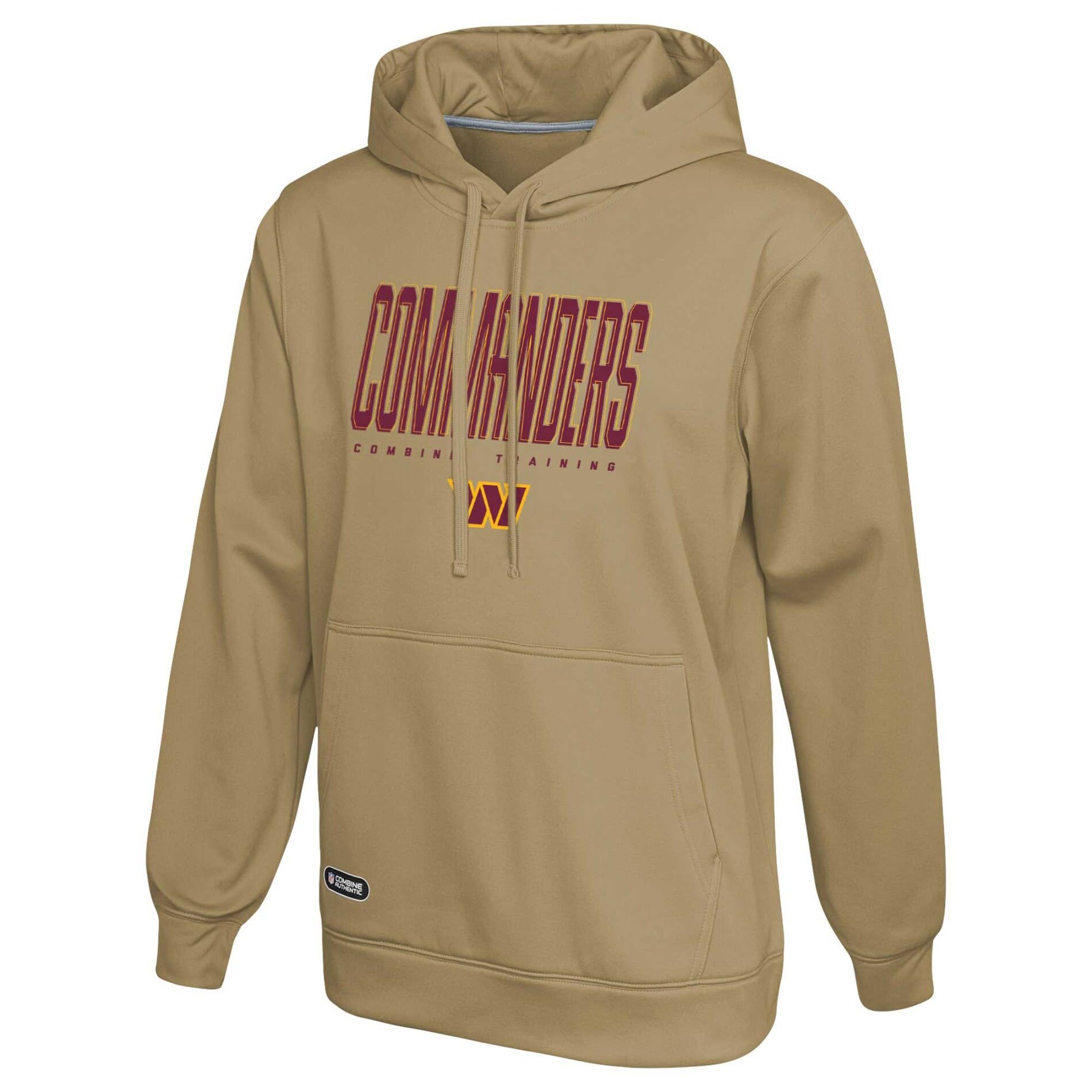 Outerstuff NFL Men's Officially Licensed Top Ranked Wordmark Primary Logo Khaki Performance Pullover Sweatshirt Hoodie