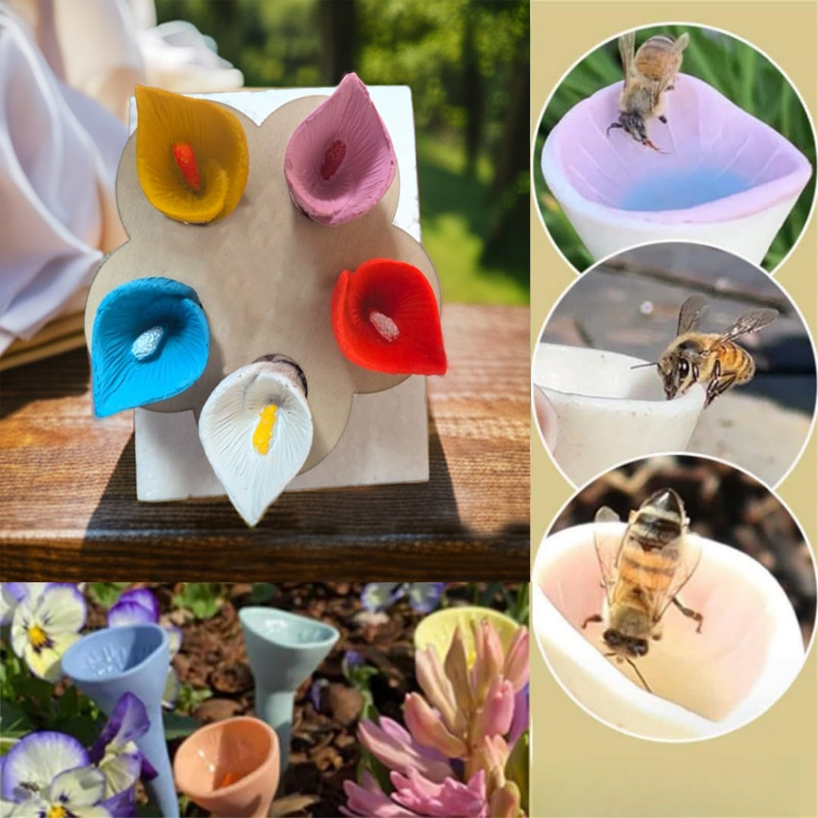 Insectendrinkbeker - Drinkbeker voor bijen - Dorstige bestuivers hebben drinkwater Insectendrinkbeker - Drinkbeker voor bijen - Dorstige bestuivers hebben drinkwater