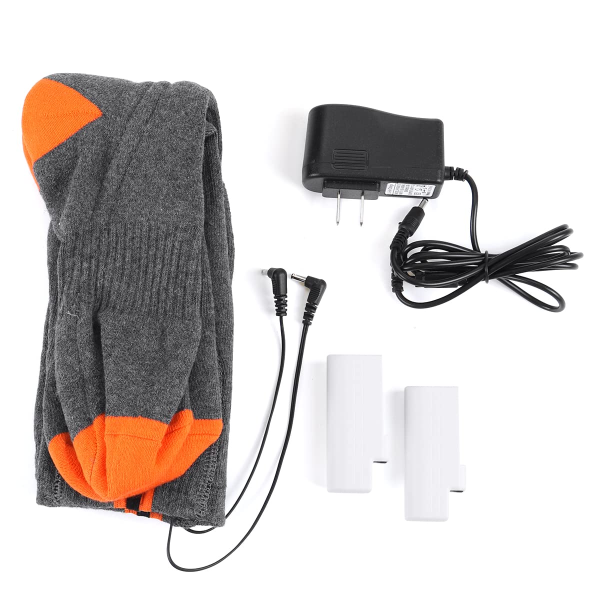 YONGYAO Riscaldamento Elettrico Calze Tubo scaldante Universale Unisex riscaldato per l'inverno Freddo-Grigio