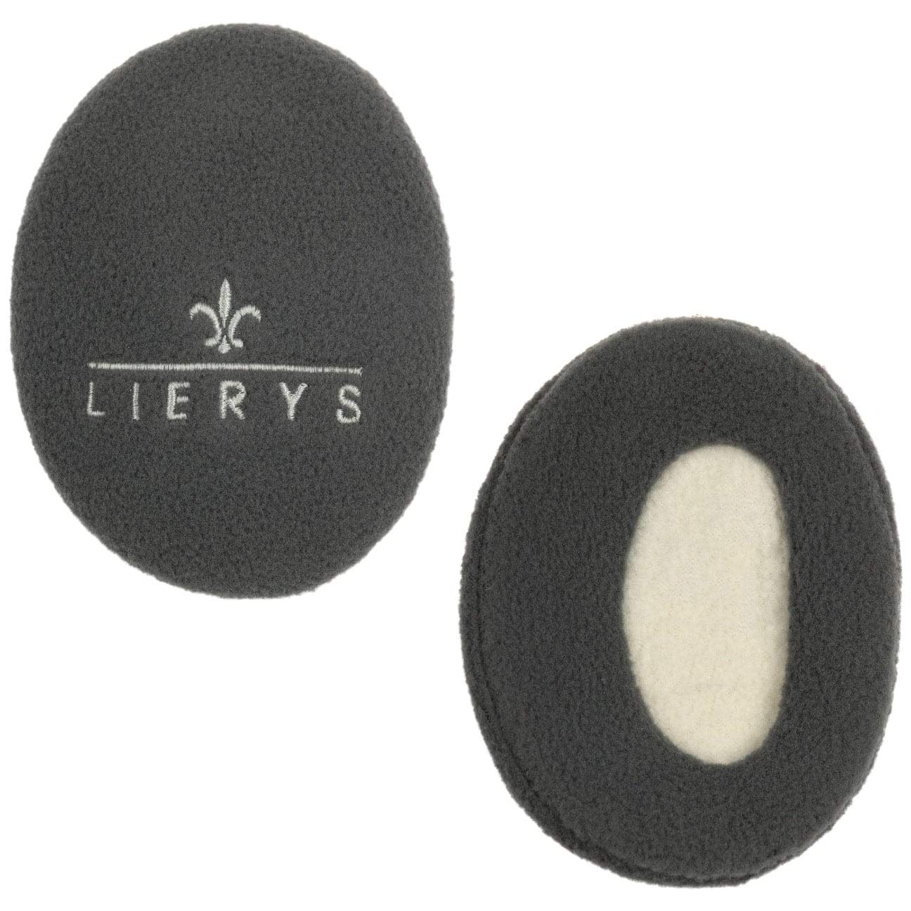 Lierys Ear Muffs Women/Men - Ear Warmers Lined with Fleece – Protection Against the Wind/Cold - Ear Muffs in 3 Sizes - Entirely encases the Ear – Autumn/Winter Anthracite S