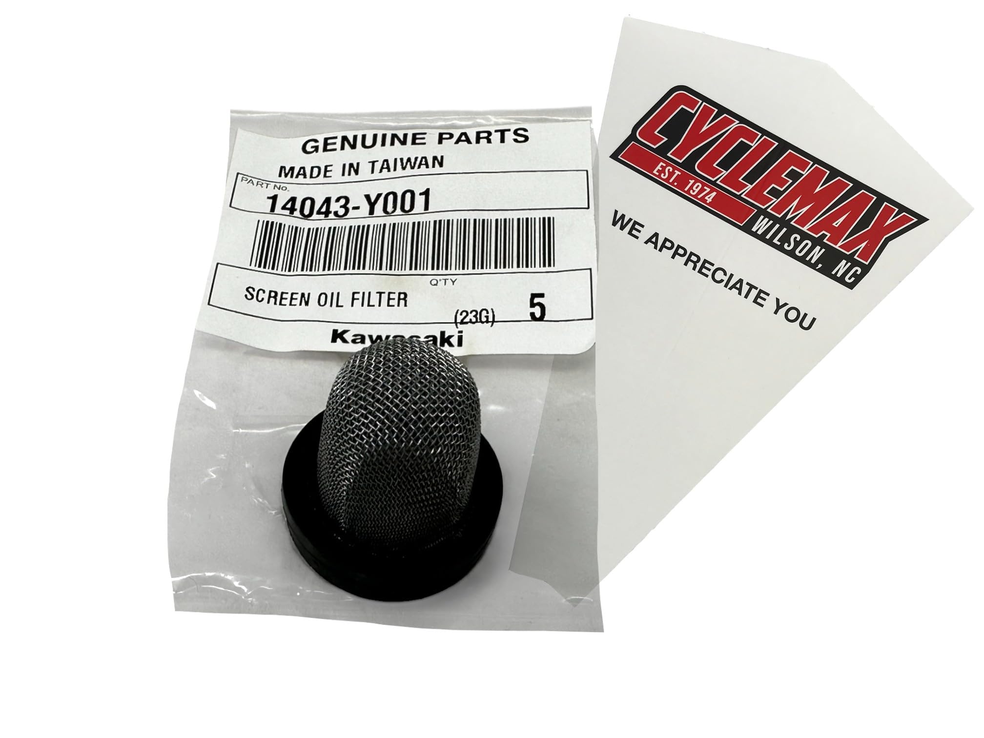 Amazon.com: Cyclemax 1PK of Oil Filter for Kawasaki 14043-Y001
