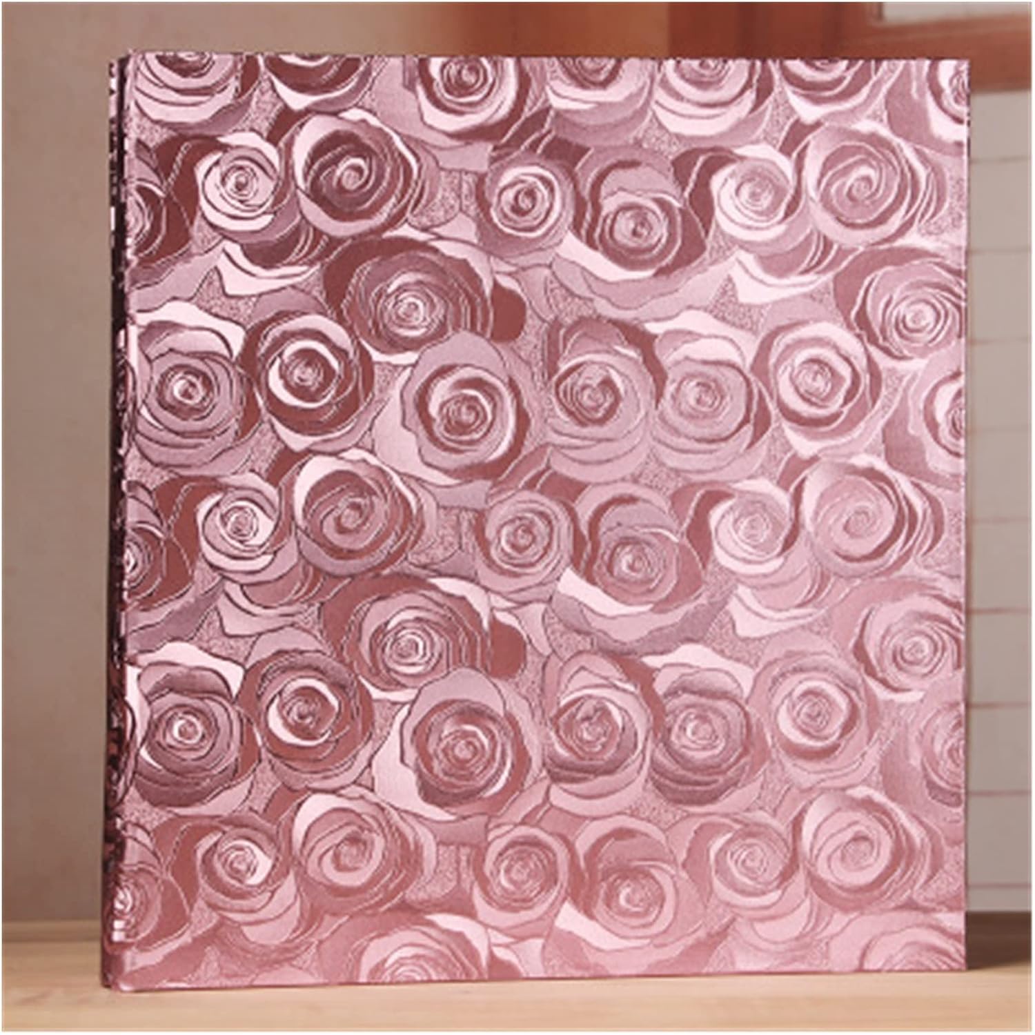 Photo Frame Cover Album 600 Pockets 6 Inches Can Accommodate Family Wedding Anniversary Baby Holiday Binding Multi-Directional Large Capacity Cover Photo Album (Co (Purple Rose)